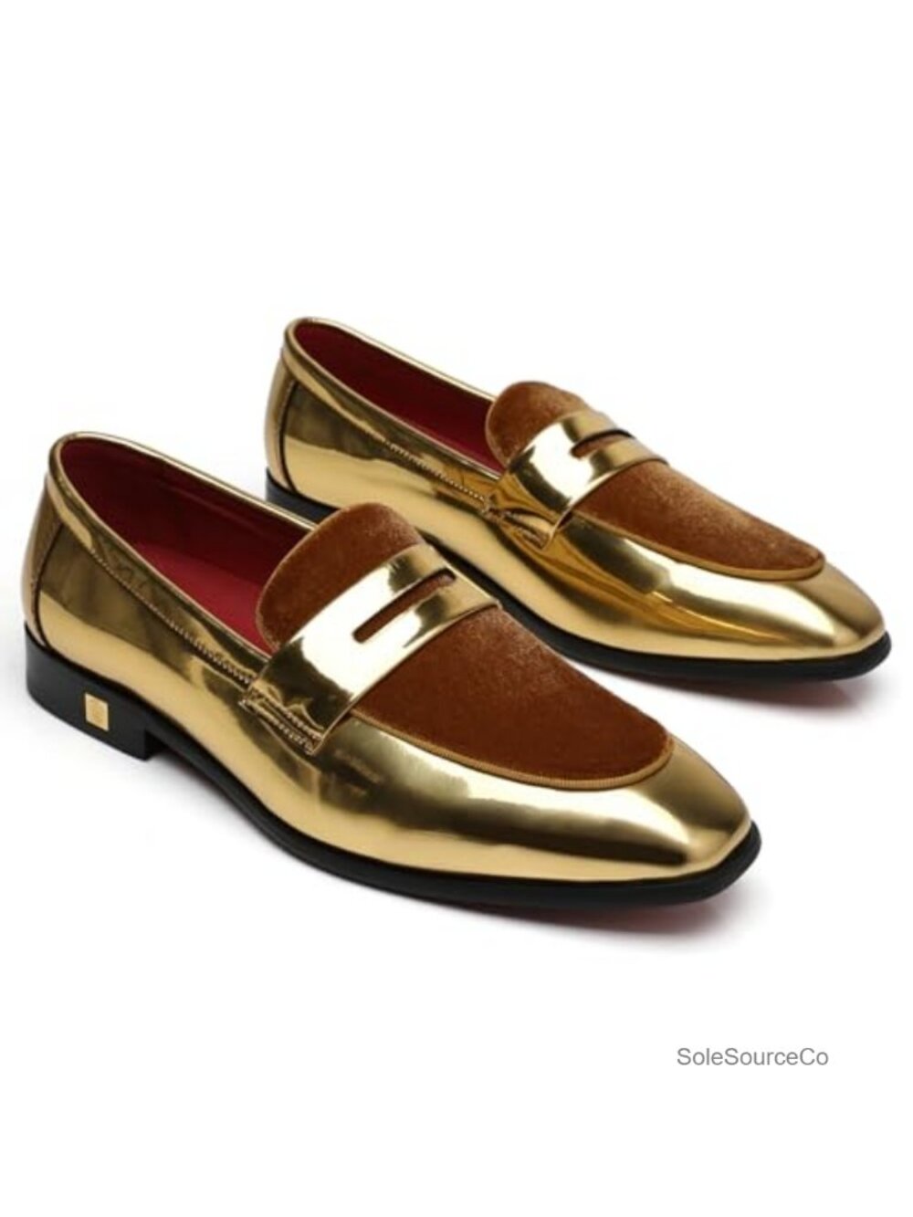 Mens Patent Leather Loafers Handmade Dress Wedding Party Shoes